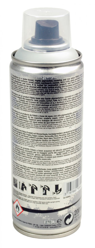 PEBEO Spray paint can DECOSPRAY 200ML Grey gloss