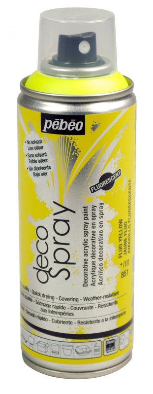 PEBEO Decospray 200 Ml Jaune Fluo