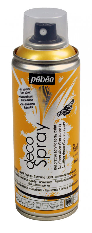 PEBEO Decospray Nacré 200 Ml Or