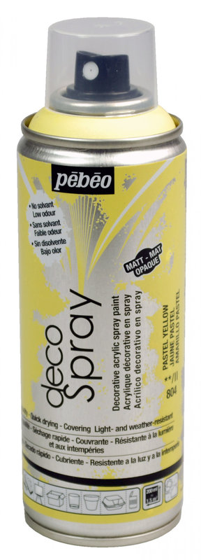 PEBEO Decospray Mat 200 Ml Jaune Pastel