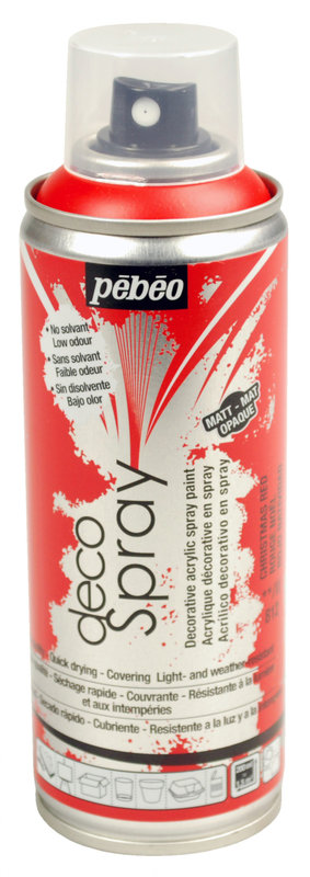 PEBEO Decospray Mat 200 Ml Rouge Noel