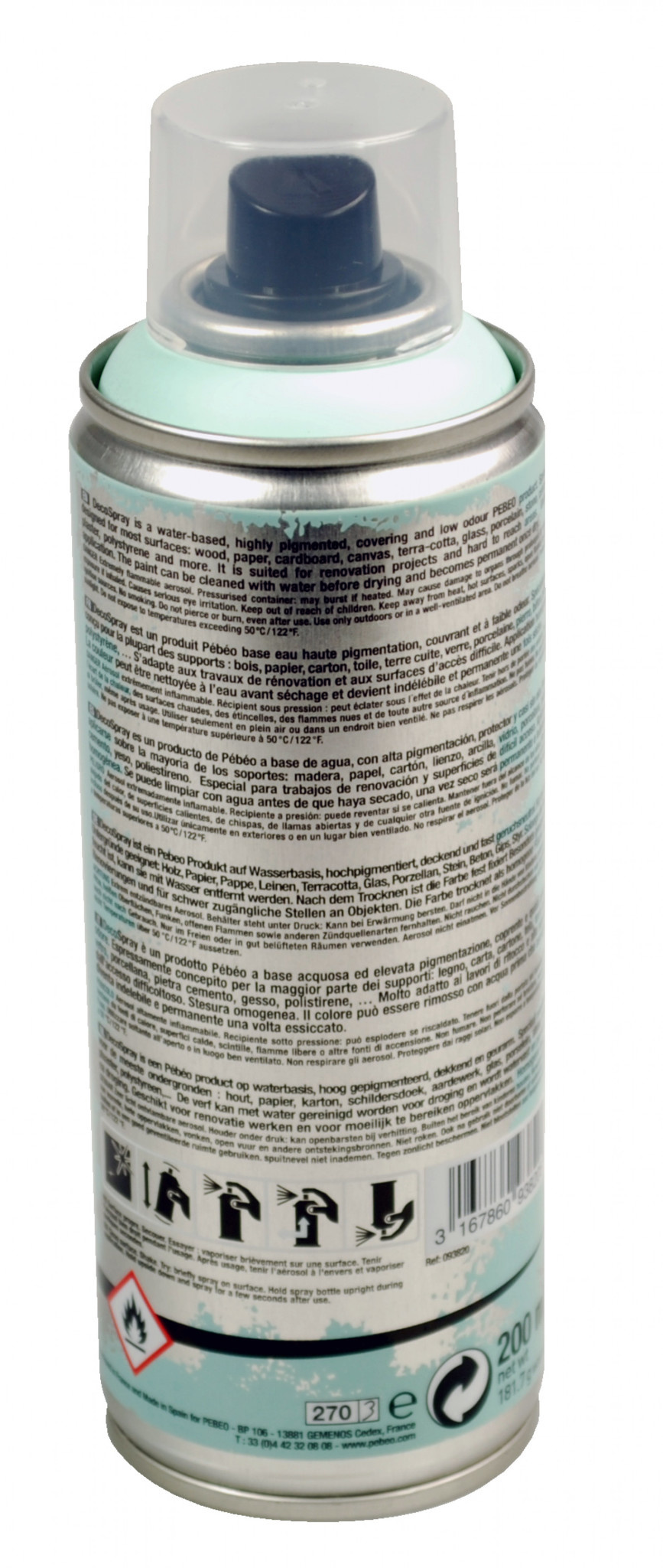 PEBEO Decospray Mat 200 Ml Vert Pastel