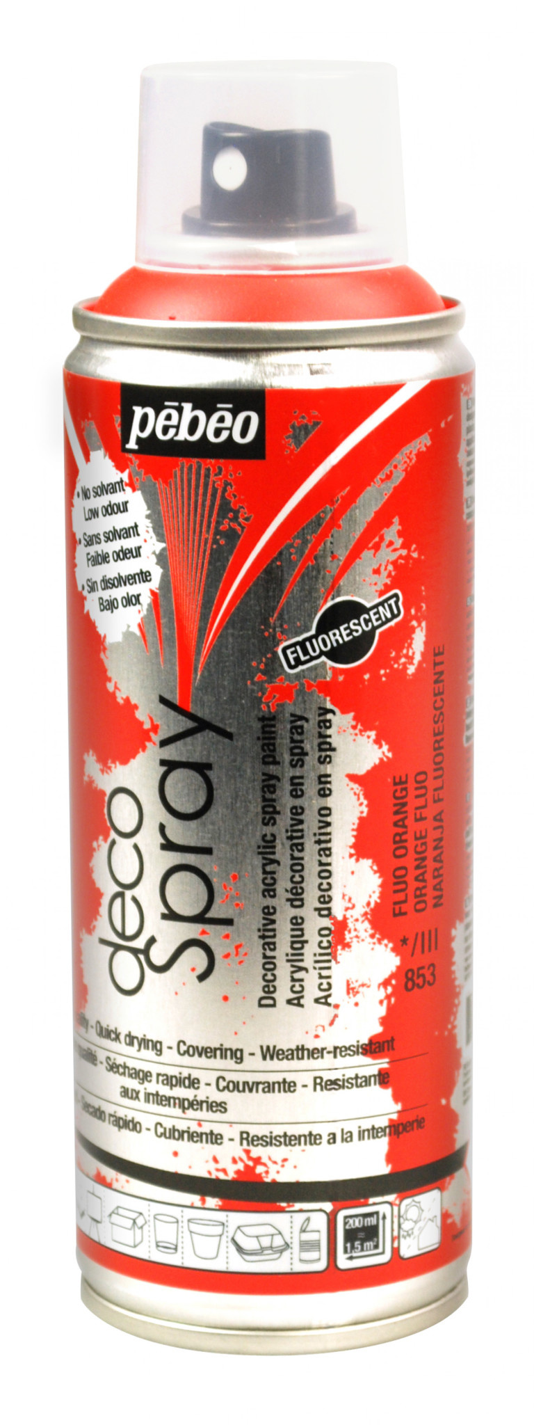 PEBEO Decospray 200 Ml Orange Fluo
