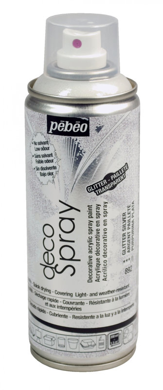 PEBEO Decospray 200 Ml Argent Paillete