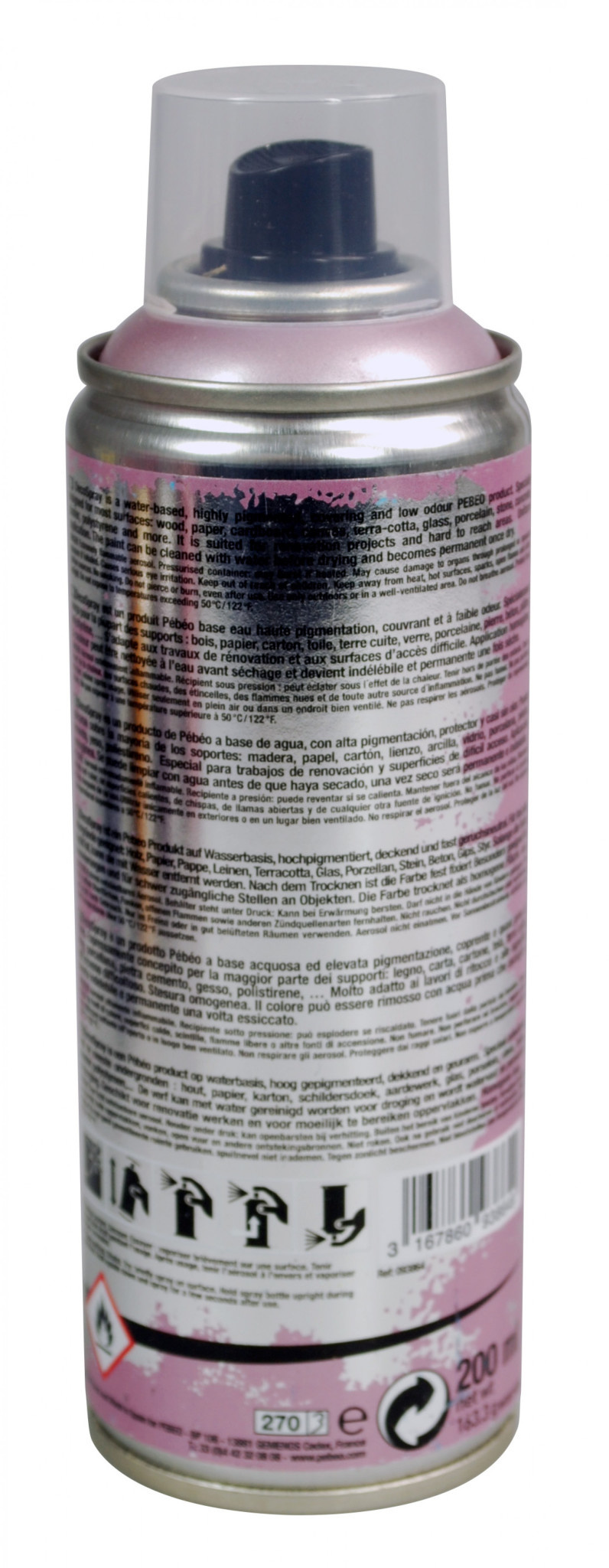 PEBEO Decospray Nacré 200 Ml Lilas Nacré