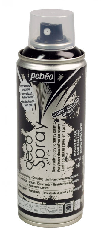 PEBEO Decospray Brillant  200 Ml Brillant Noir