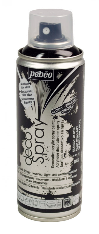 PEBEO Spray paint DECOSPRAY 200ML Black gloss