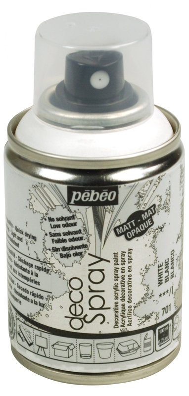 PEBEO Decospray Mat 100 Ml Blanc