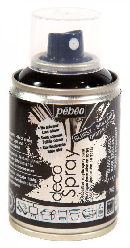 PEBEO Decospray Brillant 100 Ml Brillant Noir