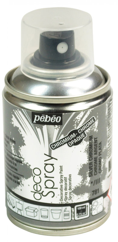 PEBEO Decospray 100 Ml Chrome Argent