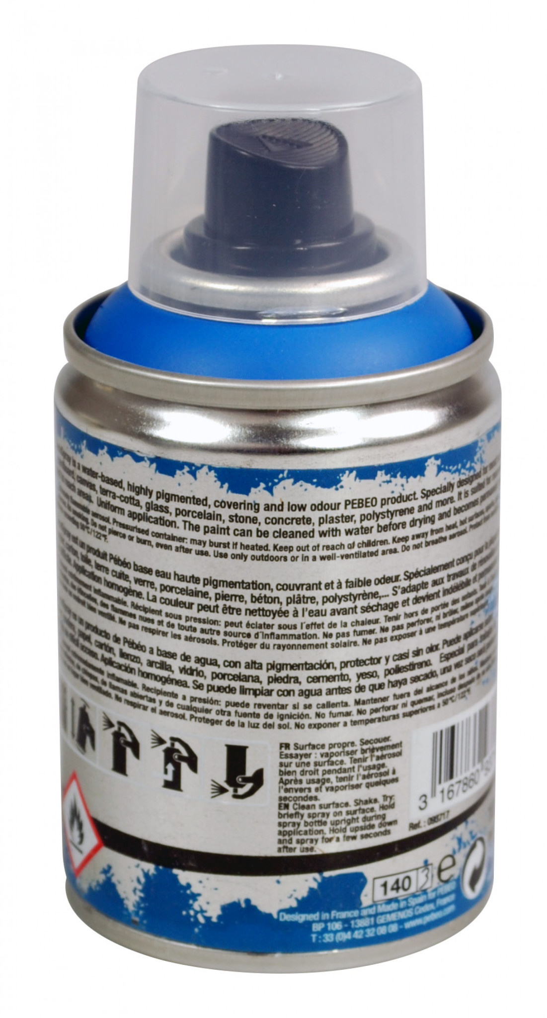 PEBEO Decospray Mat 100 Ml Bleu