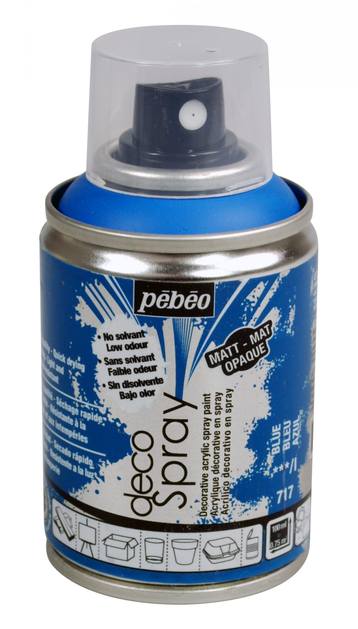 PEBEO Decospray Mat 100 Ml Bleu