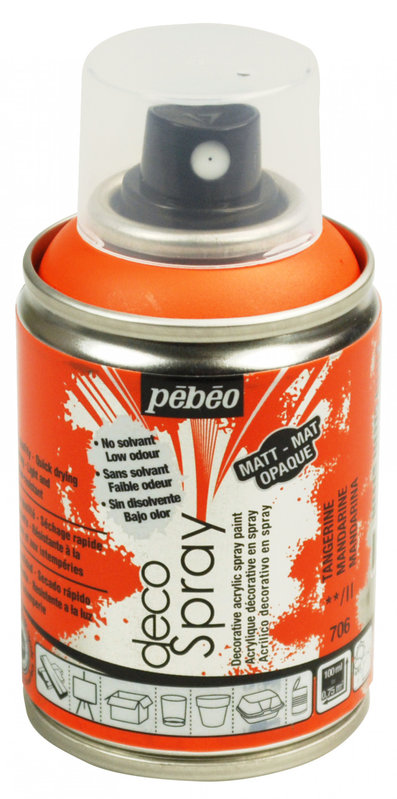 PEBEO Decospray Mat 100 Ml Mandarine