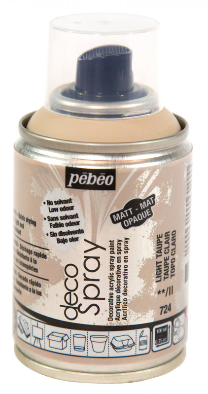 PEBEO Spray paint can DECOSPRAY 100ML Light taupe