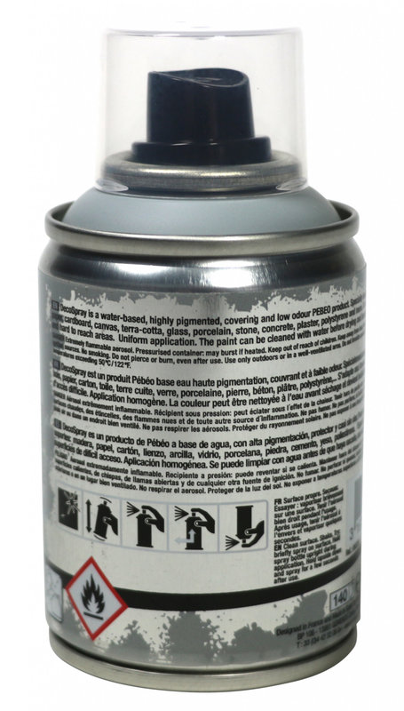 PEBEO Spray paint can DECOSPRAY 100ML Medium grey