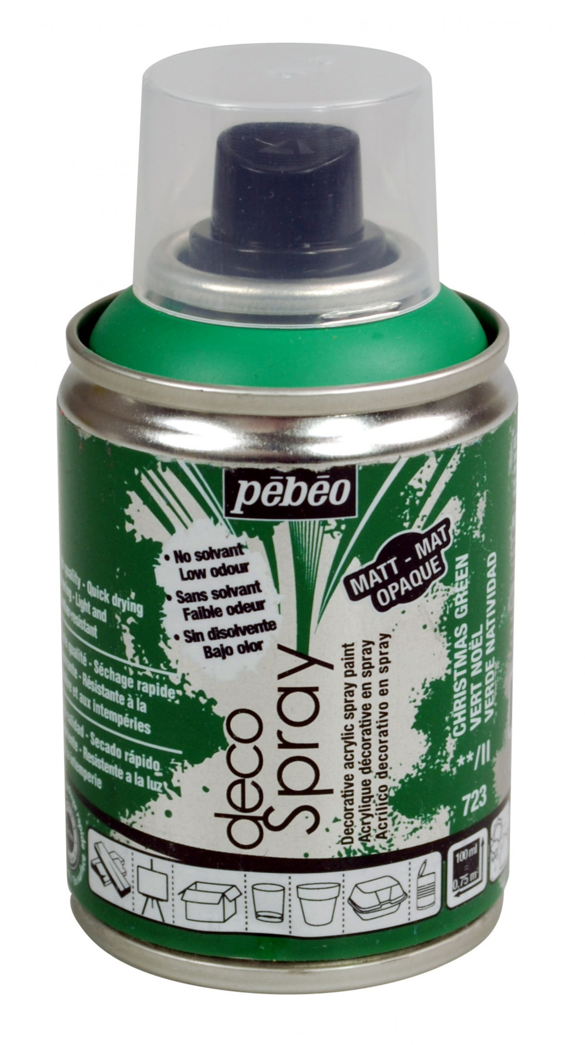 PEBEO Decospray Mat 100 Ml Vert Noël