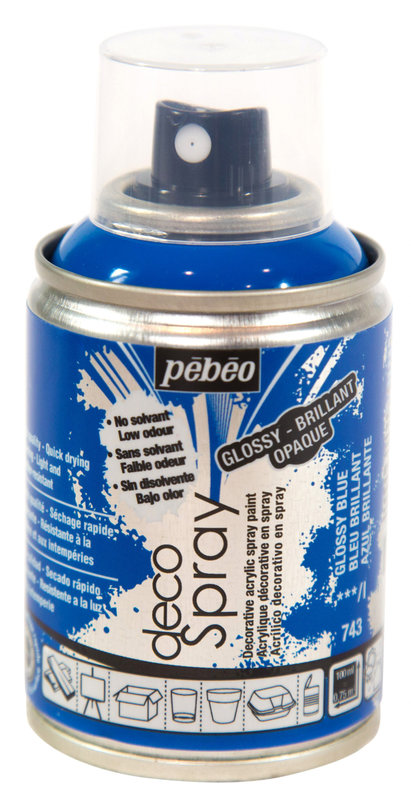 PEBEO Decospray Brillant 100 Ml Brillant Bleu