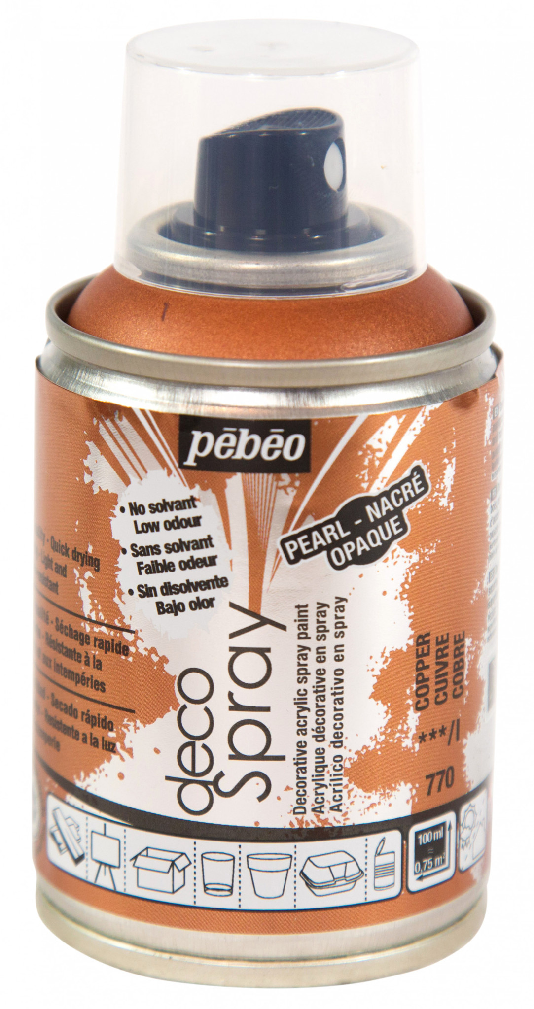 PEBEO Decospray Nacré100 Ml Cuivre