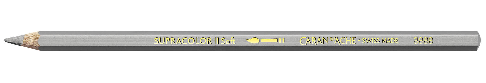 CARAN D'ACHE Crayon aquarellable Supracolor® Soft Argent