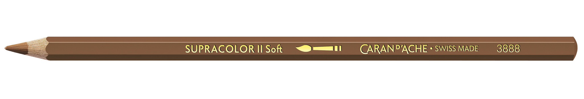 CARAN D'ACHE Crayon aquarellable Supracolor® Soft Brun chataigne