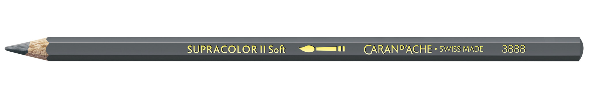 CARAN D'ACHE Crayon aquarellable Supracolor® Soft Gris ardoise