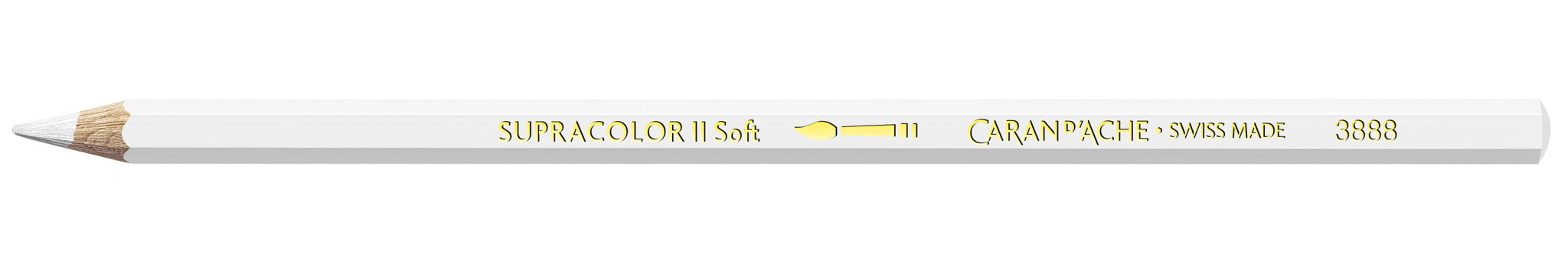 CARAN D'ACHE Crayon aquarellable Supracolor® Soft Blanc