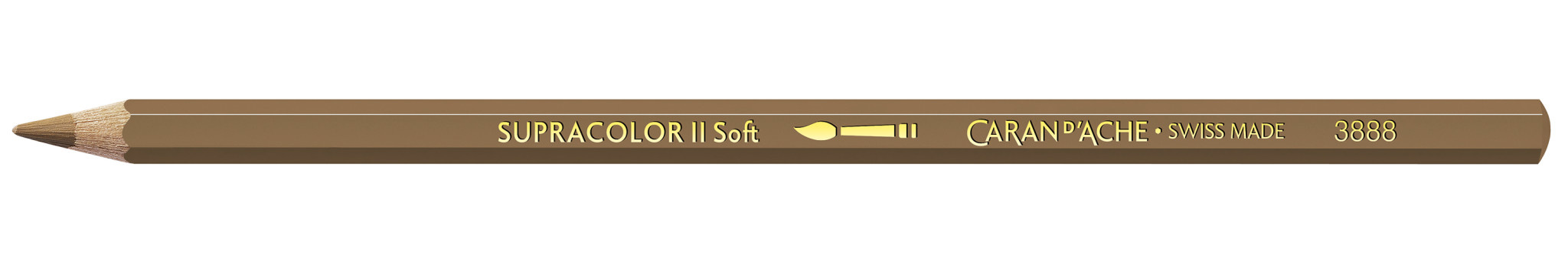 CARAN D'ACHE Crayon aquarellable Supracolor® Soft Ocre brun