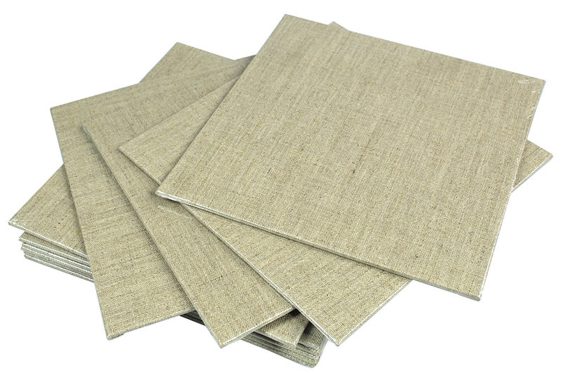 PEBEO Carton Toile Lin Naturel 20X20 Cm