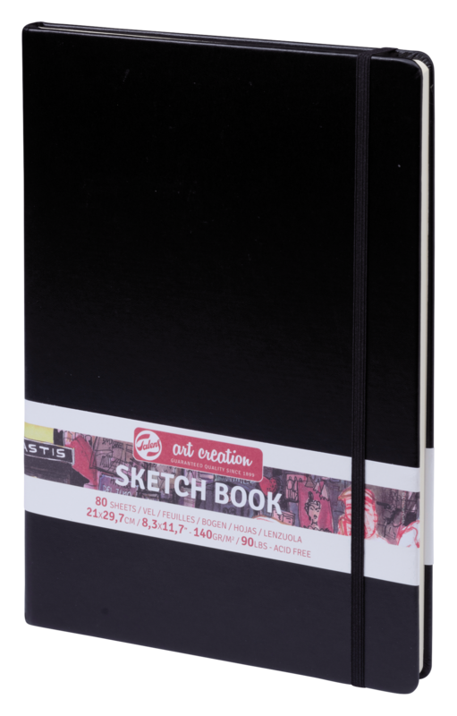 TALENSARTCREATION Sketchbook 21x30cm 140g 80 sheets Black