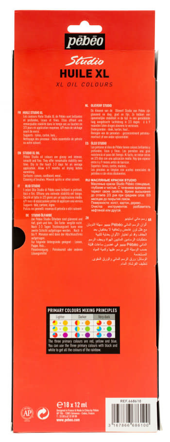 PEBEO Set Huile Fine Xl 18 Tubes x 12ml