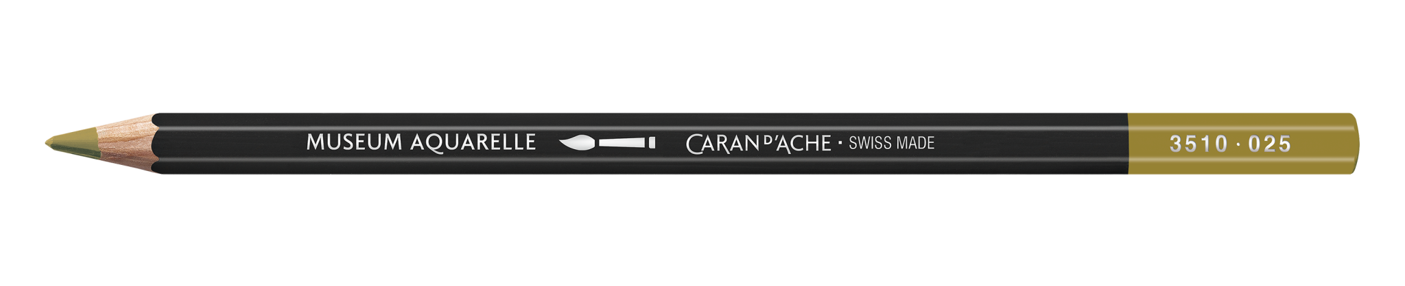 CARAN D'ACHE Museum Aquarelle crayon ocre vert