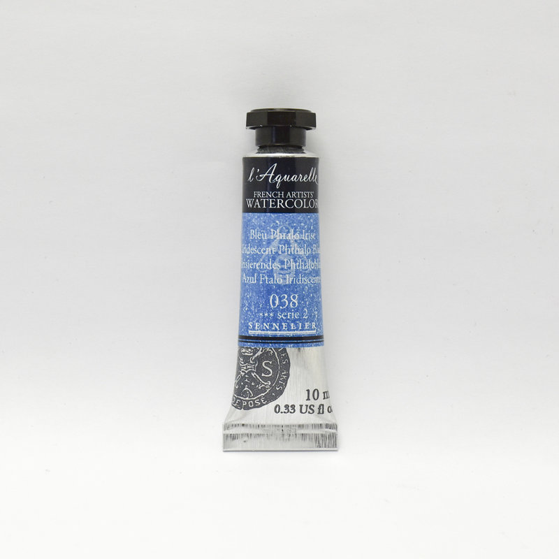 SENNELIER Aquarelle Extra-fine Tube 10 ml Bleu Phtalo Irisé