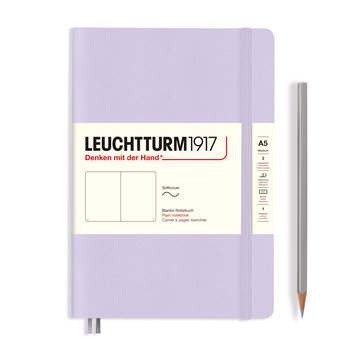 LEUCHTTURM 1917 Lilac notebook, Soft cover, Medium (A5), 123 p., white