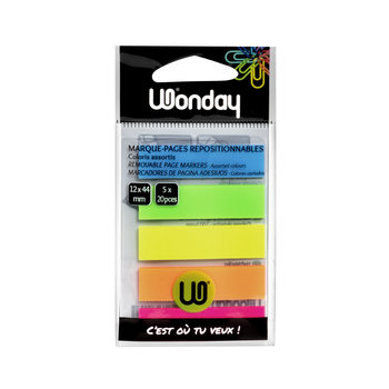 Marque-pages Post-it® Mini Rigides couleurs standard - Lot 4 x 10 -  Papeterie Michel