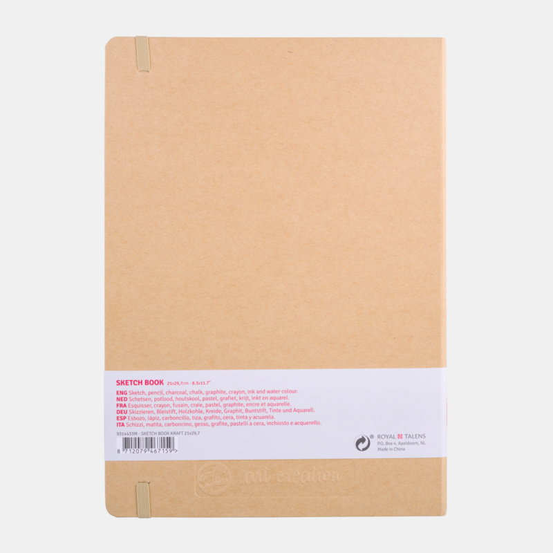 TALENSARTCREATION Cahier de Croquis couverture kraft 21 x 29.7 cm 140 g 80 Feuilles