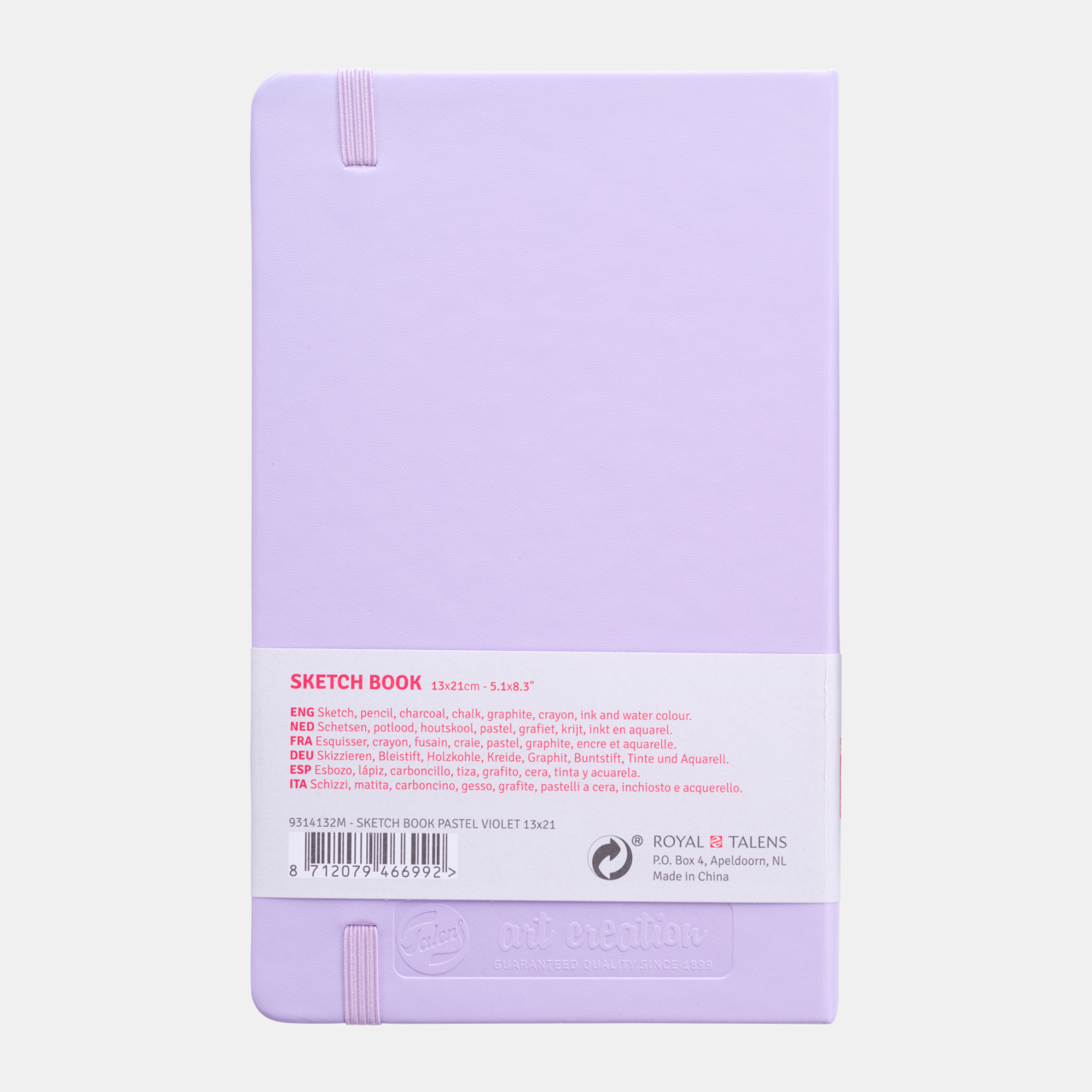TALENSARTCREATION Cahier de Croquis Violet pastel 13 x 21 cm 140 g 80 Feuilles