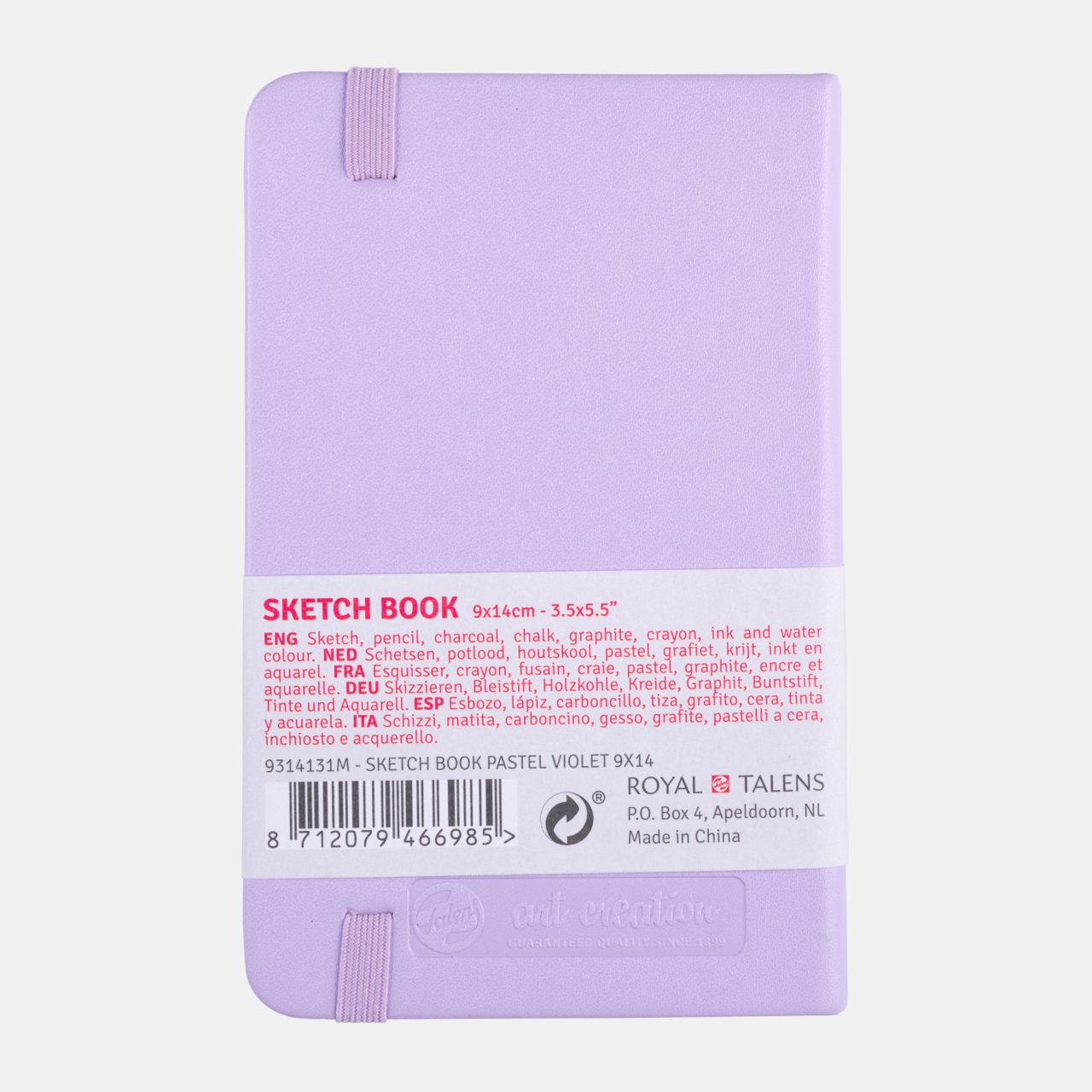 TALENSARTCREATION Cahier de Croquis Violet pastel 9 x 14 cm 140 g 80 Feuilles
