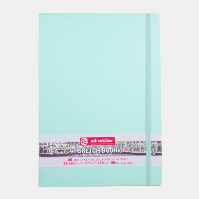 TALENSARTCREATION Cahier de Croquis Menthe fraîche 21 x 29.7 cm 140 g 80 Feuilles