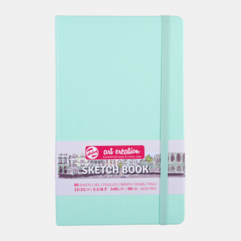 TALENSARTCREATION Cahier de Croquis Menthe fraîche 13 x 21 cm 140 g 80 Feuilles