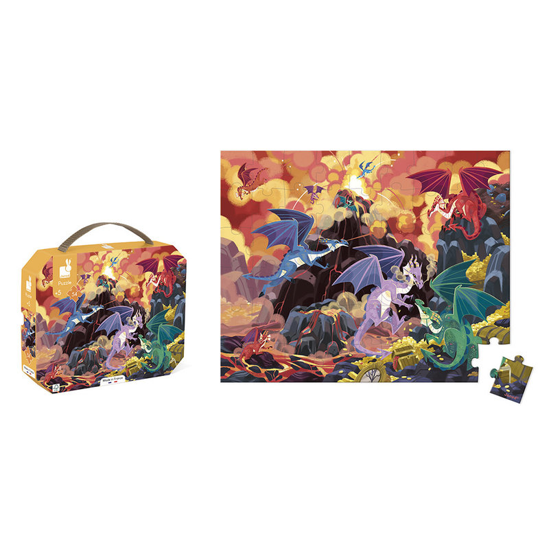 JANOD Puzzle Land Of Dragons - 54 Pcs