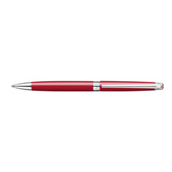 CARAN D'ACHE Stylo Bille Léman Slim Rouge Ecarlate Rhodié