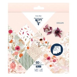 POLLEN Origami, Pochette De 60 Feuilles 10X10Cm - 15X15Cm - 20X20Cm 70G, Fleurs Séchées