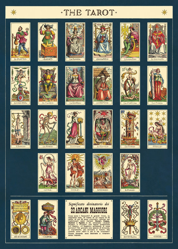 CAVALLINI & Co. Poster 50x70cm Vintage Tarot