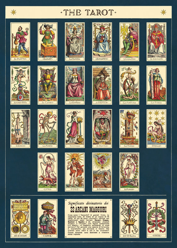 CAVALLINI & Co. Poster - Affiche Cavallini Tarot 50x70cm