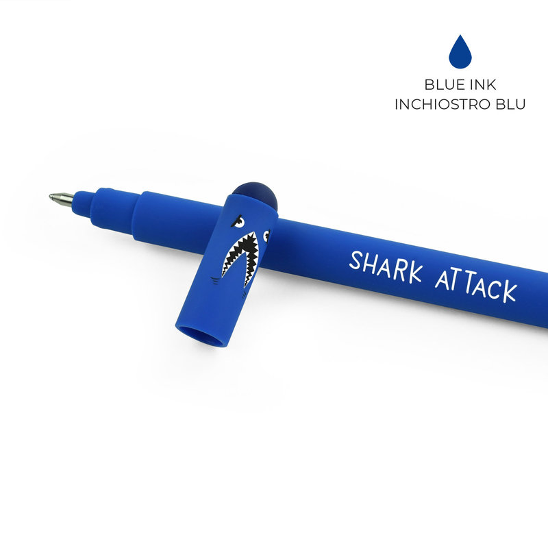 LEGAMI Erasable Pen - Shark - blue ink