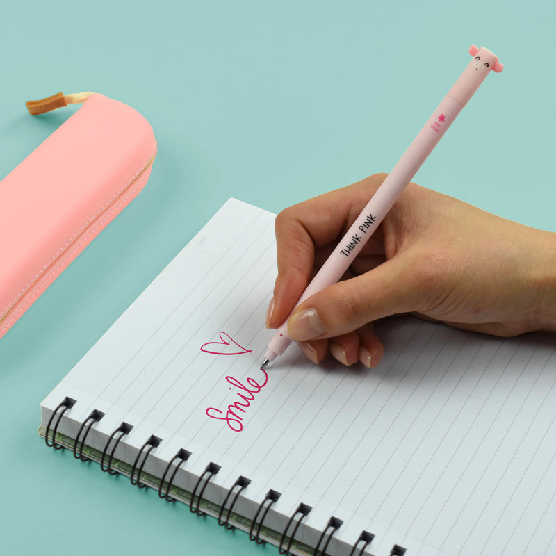 LEGAMI Erasable Pen - Piggy - Pink