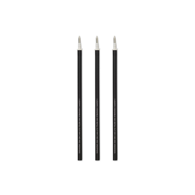 LEGAMI Erasable Pen Refill - Black - Pack 3 Pcs