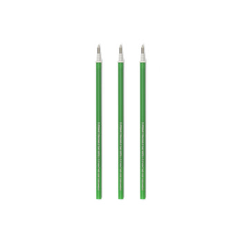 LEGAMI 3 Pcs  Erasable Pen Refills - Erasable Pen Refills - Green