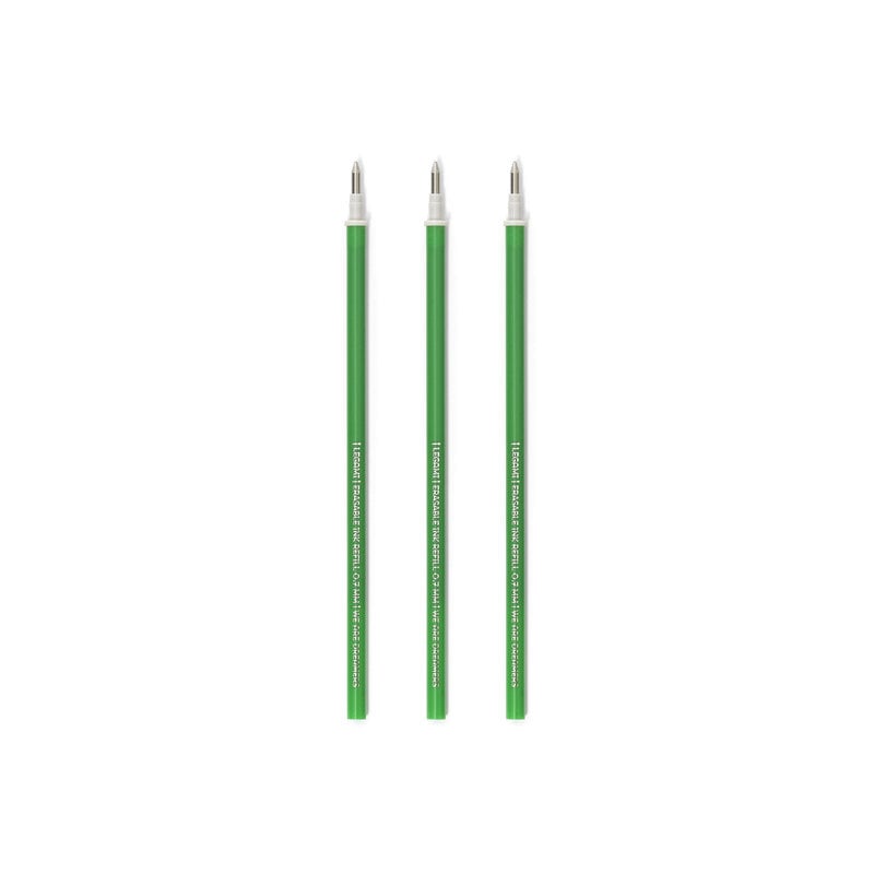 LEGAMI 3 Pcs  Erasable Pen Refills - Erasable Pen Refills - Green