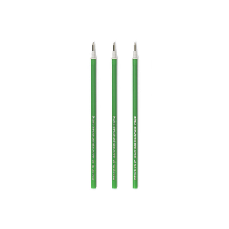 LEGAMI 3 Recharg. Stylo À Encre Gel - Erasable Pen Refills - Green